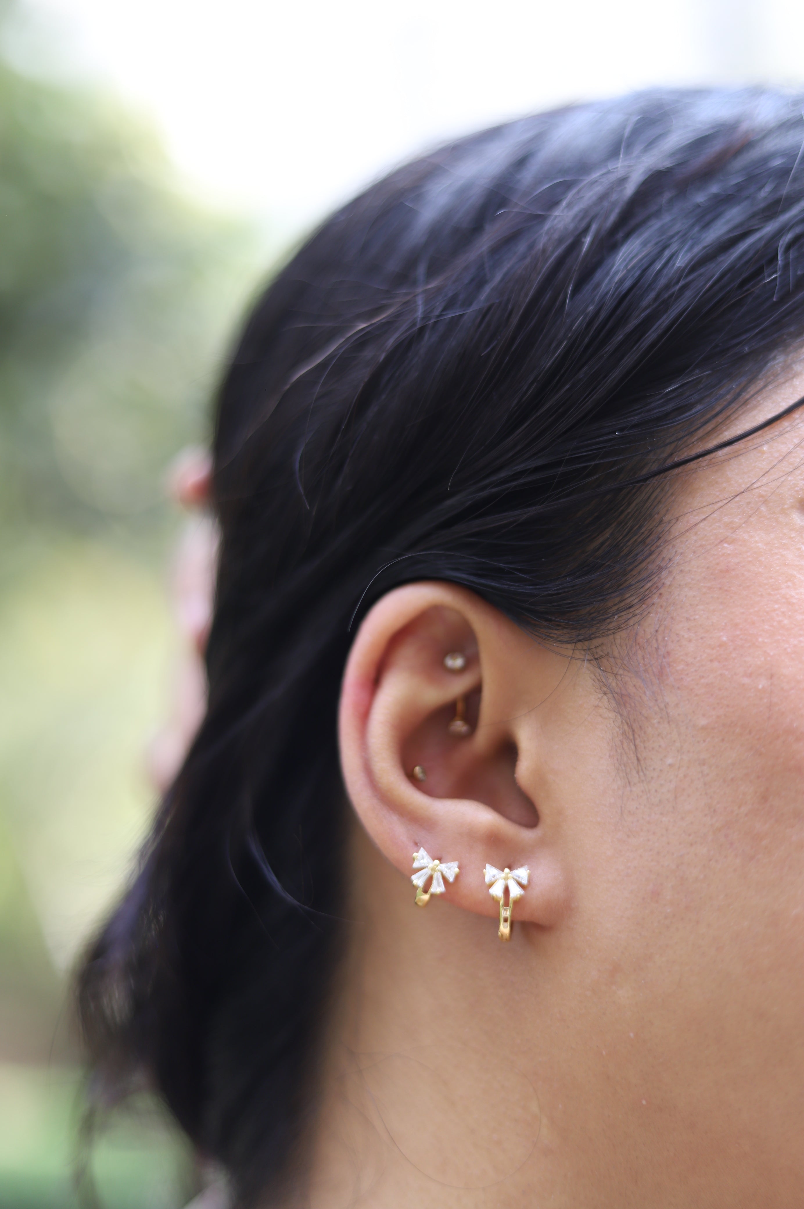 Bow Hoops- Multiple Sizes