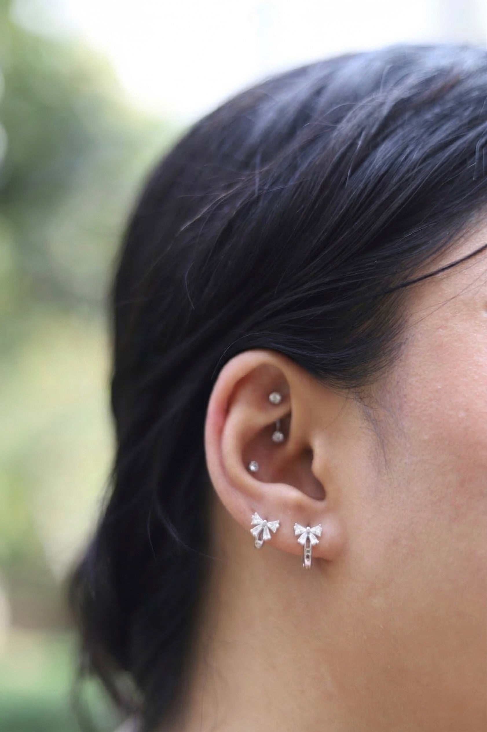Bow Hoops- Multiple Sizes