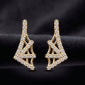 Zirconia Web Stud Earrings