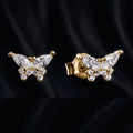 Zirconia Butterfly Stud