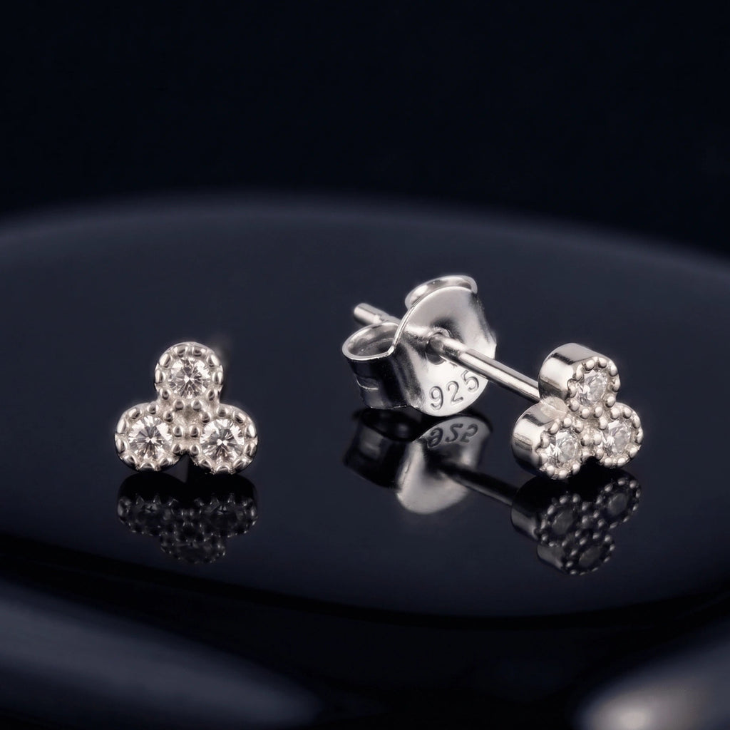 Mini Trio Stud Earrings