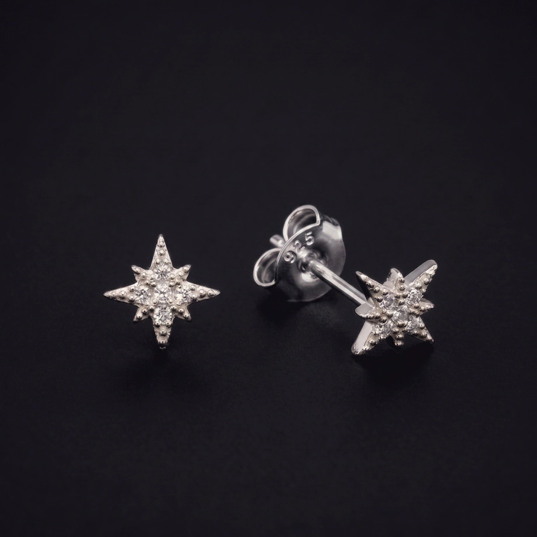 Celestial Zirconia Star Stud