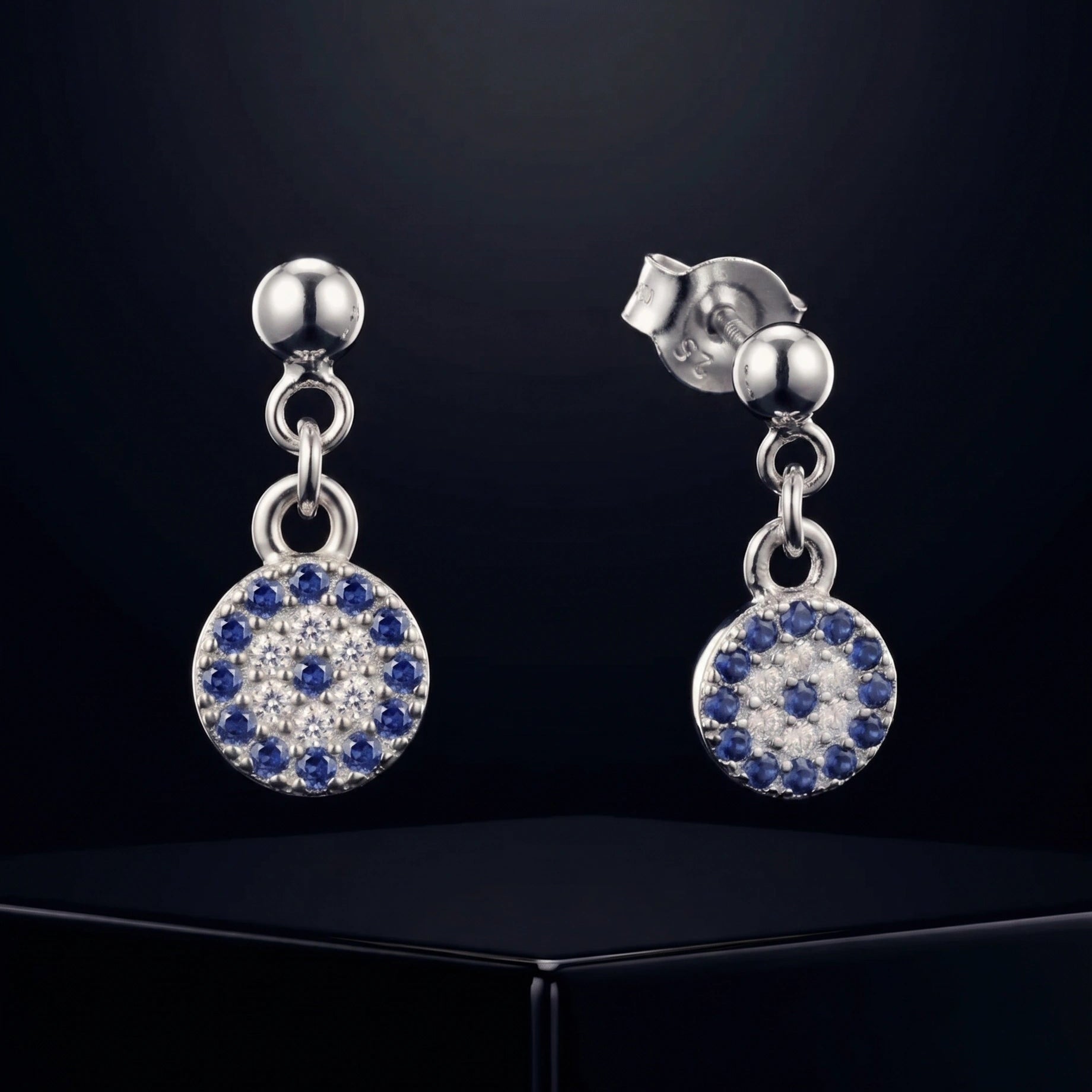 Evil Eye Zirconia Drop Stud