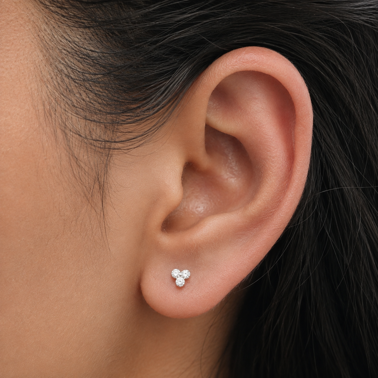 Mini Trio Stud Earrings