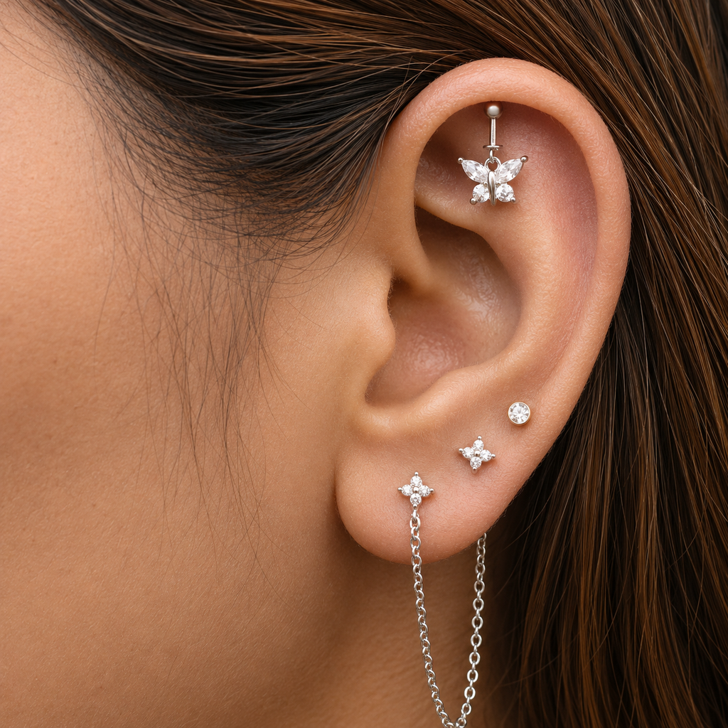 Butterfly Effect Helix Hanging Earrings