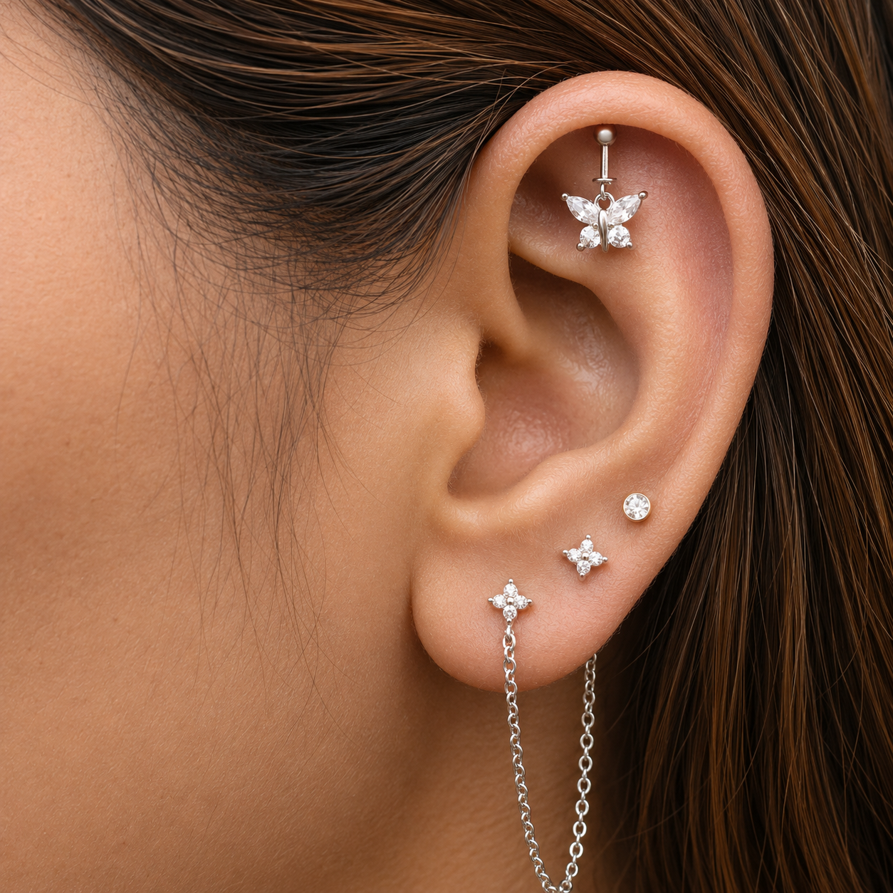 Butterfly Effect Helix Hanging Earrings