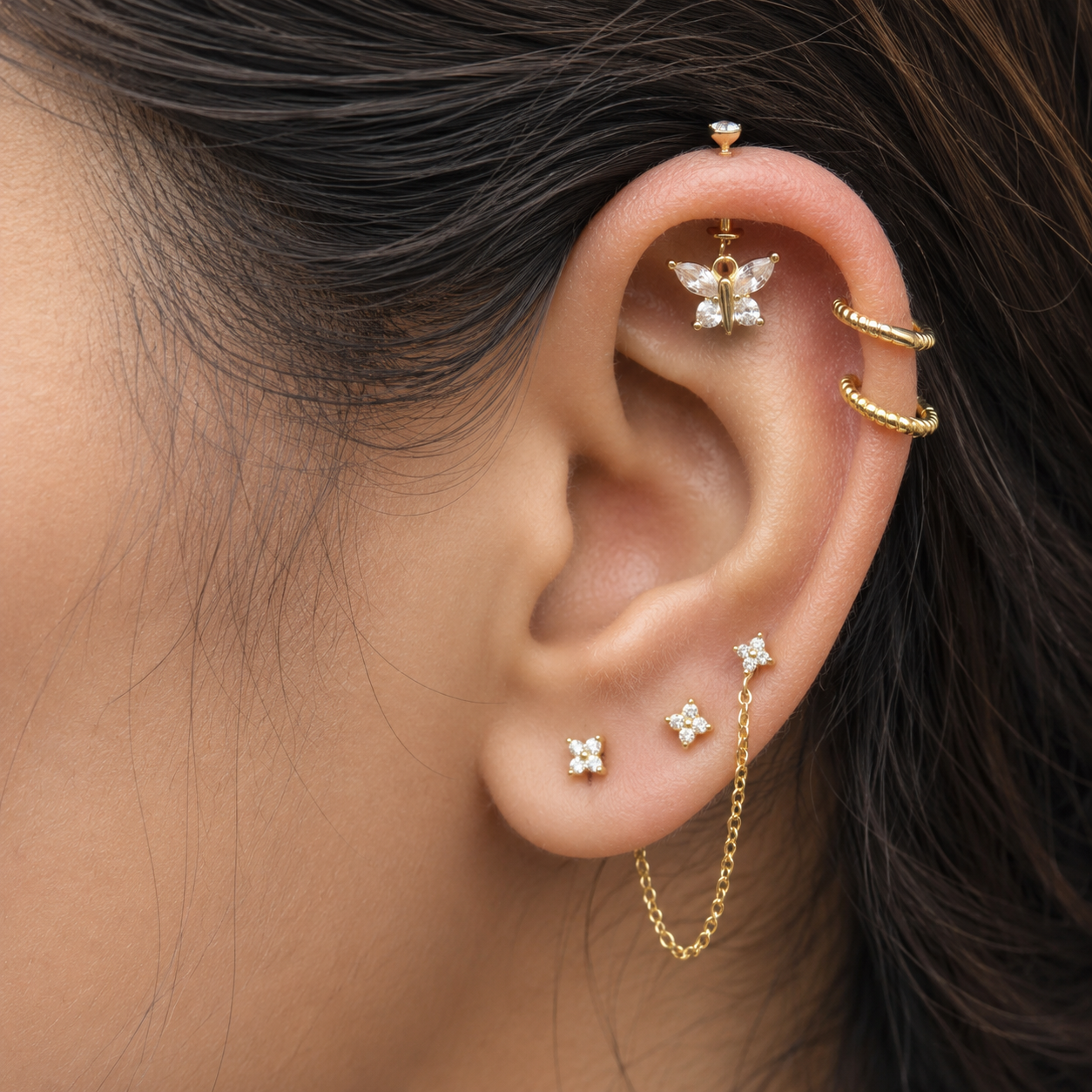 Butterfly Effect Helix Hanging Earrings