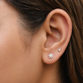 Zirconia Floral Cluster Stud