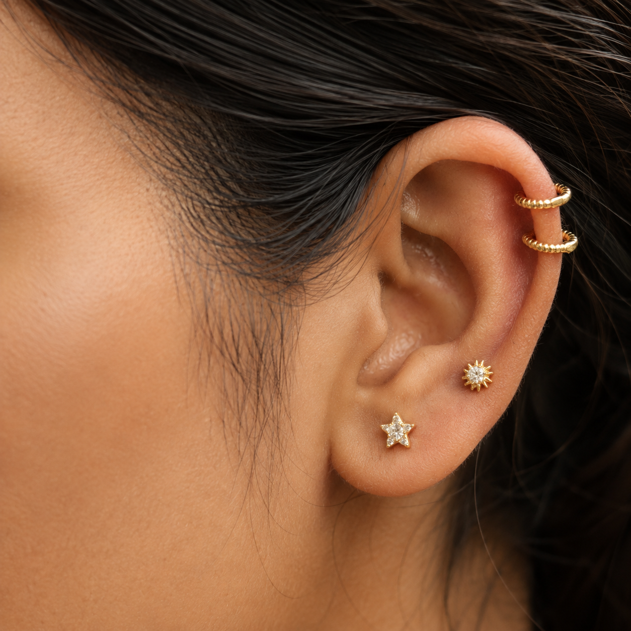 Celestial Star Stud Earrings
