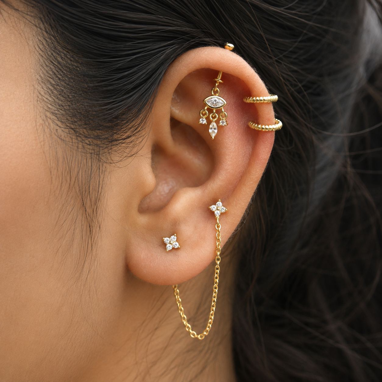 Eye Got You Helix Hanging Earrings