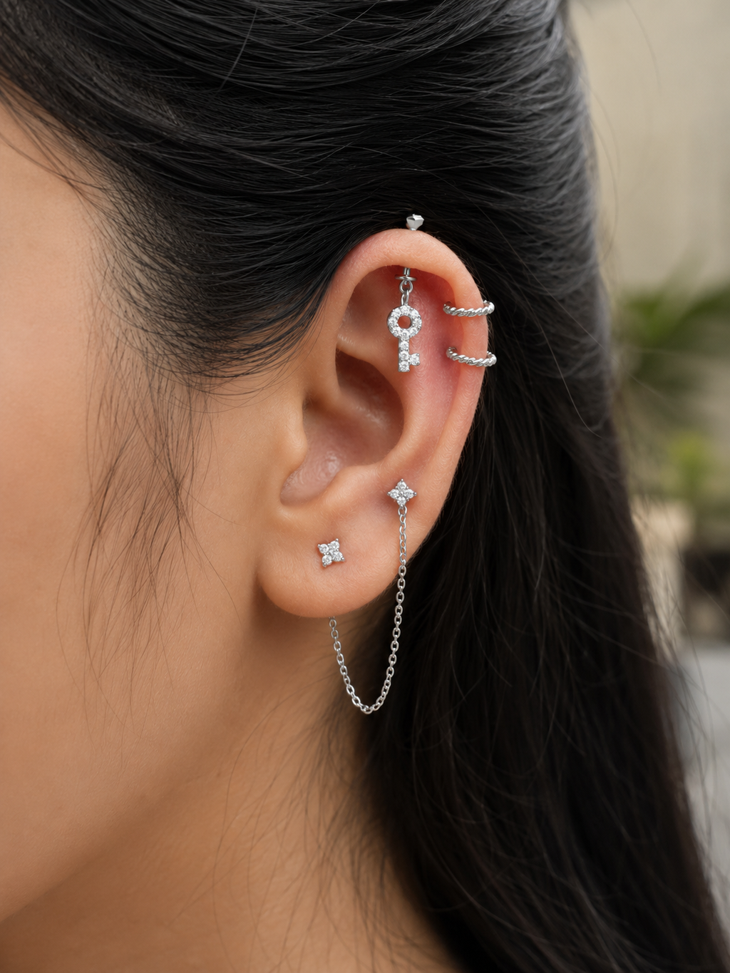 Lowkey Locked Helix Hanging Earrings