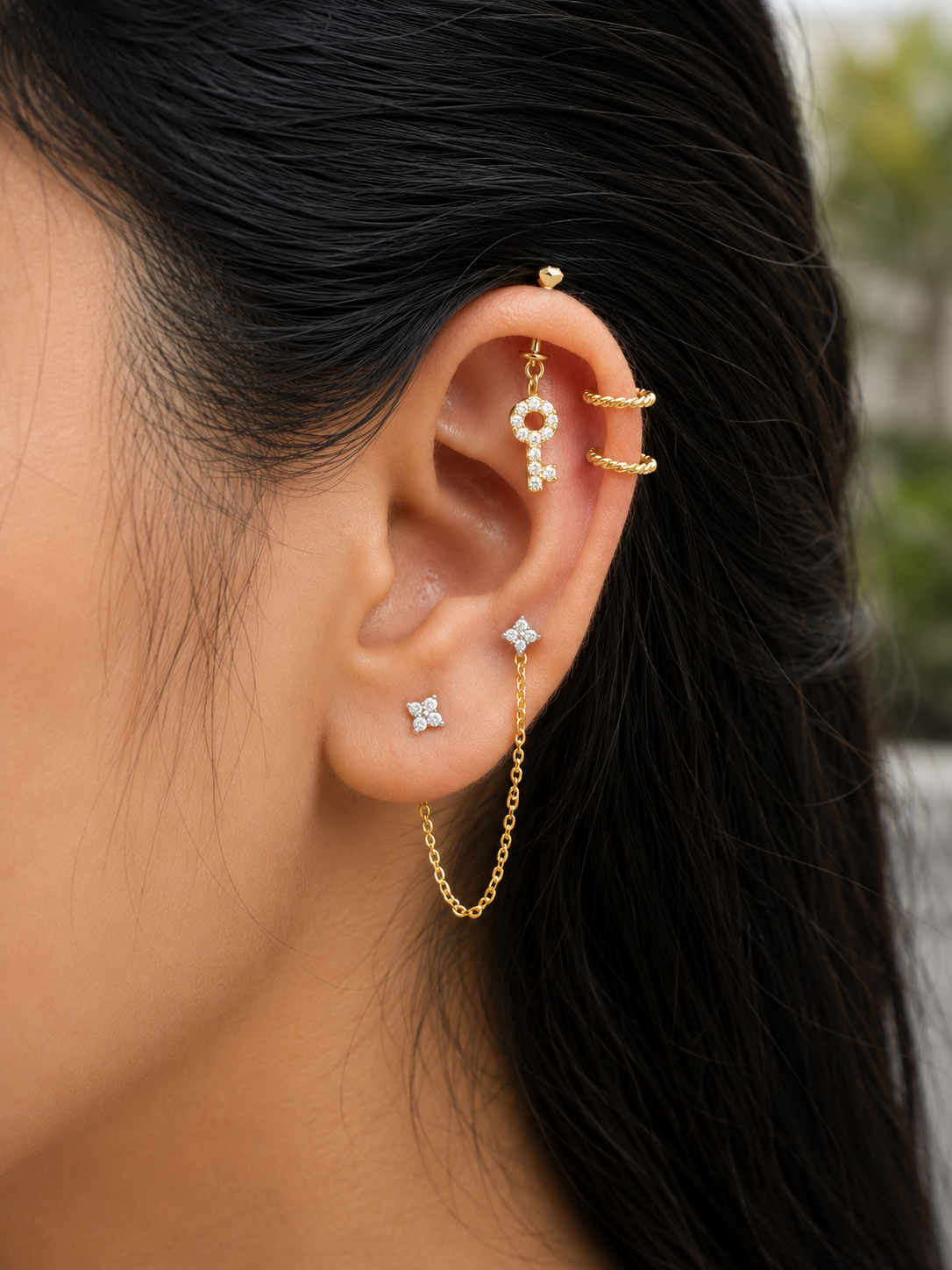 Lowkey Locked Helix Hanging Earrings