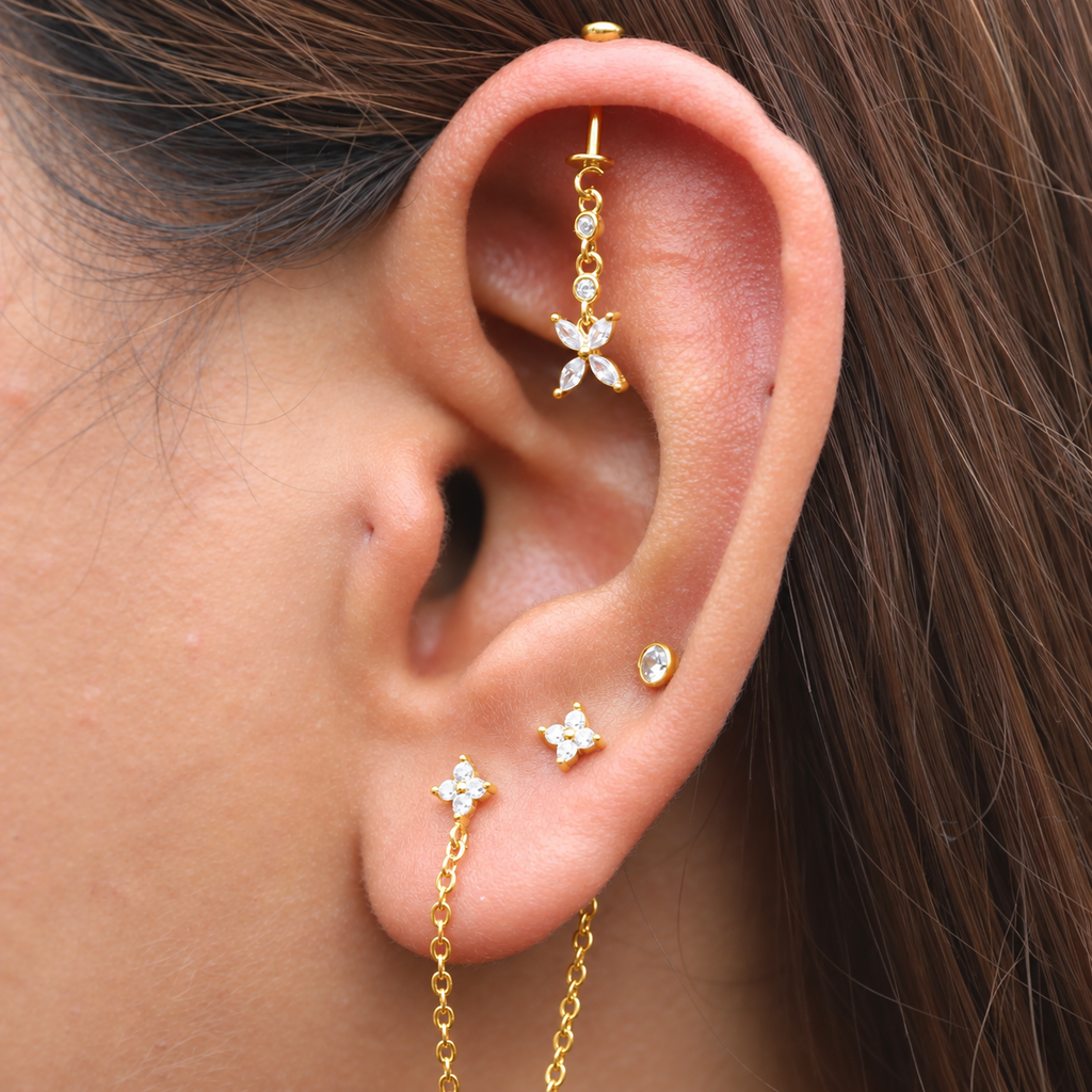 Floating Flower Drop Helix Hanging