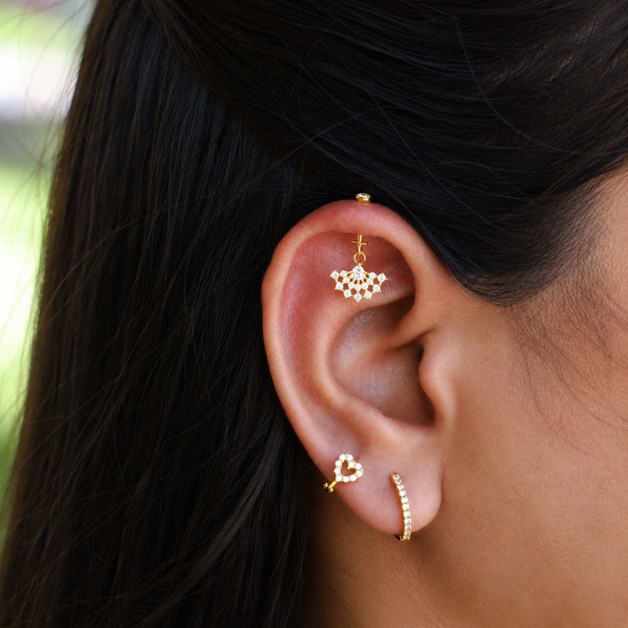 Webflare Helix Hanging Earrings