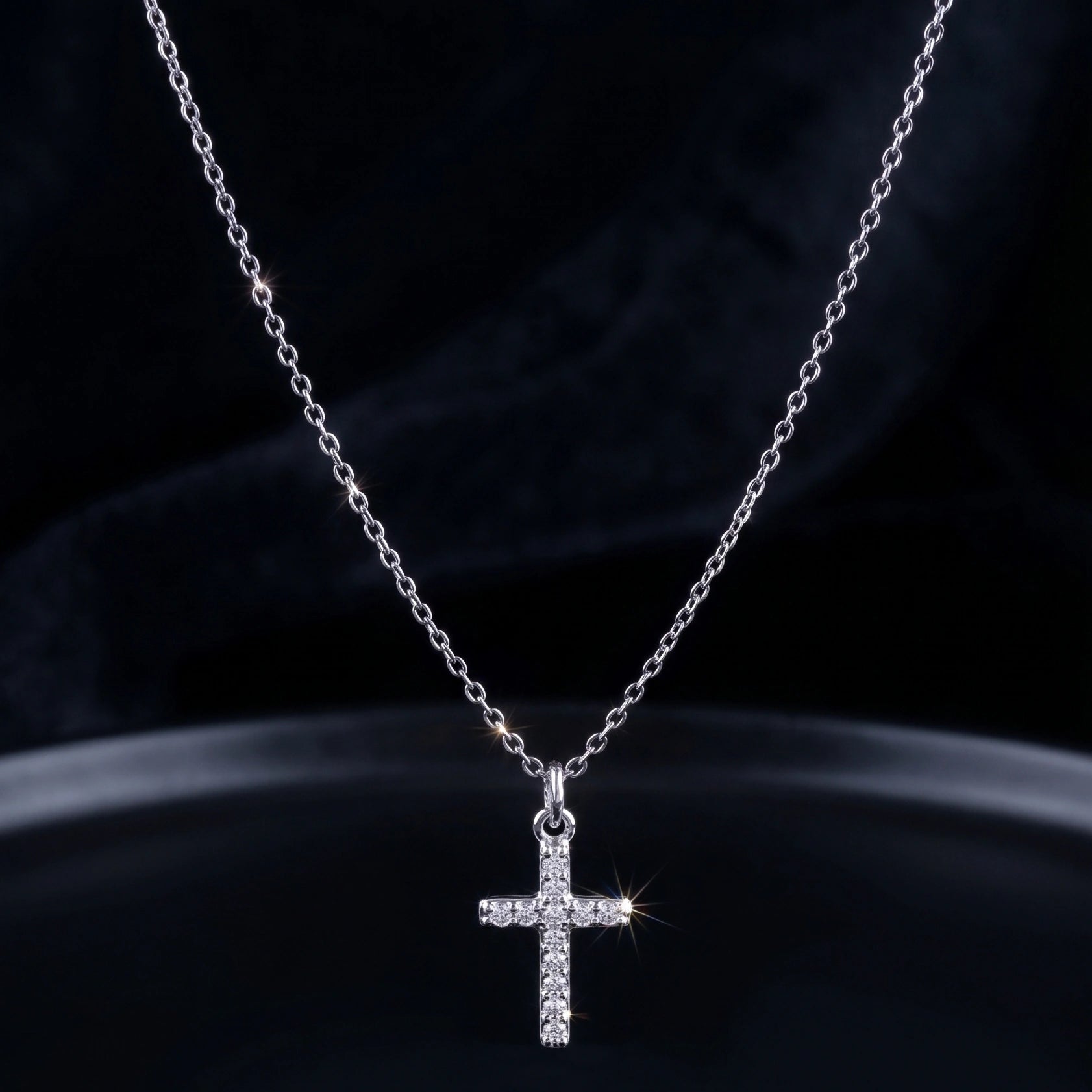 Zirconia Cross Necklace