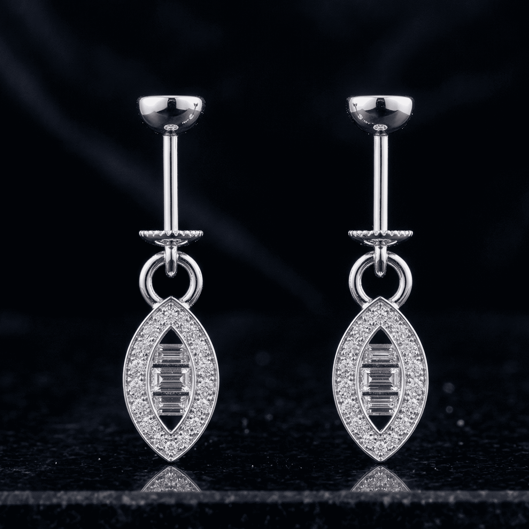 Zirconia Eye Helix Hanging
