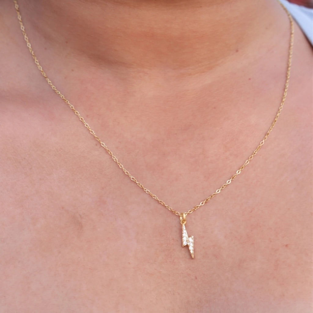 Celestial Bolt Pendant Necklace