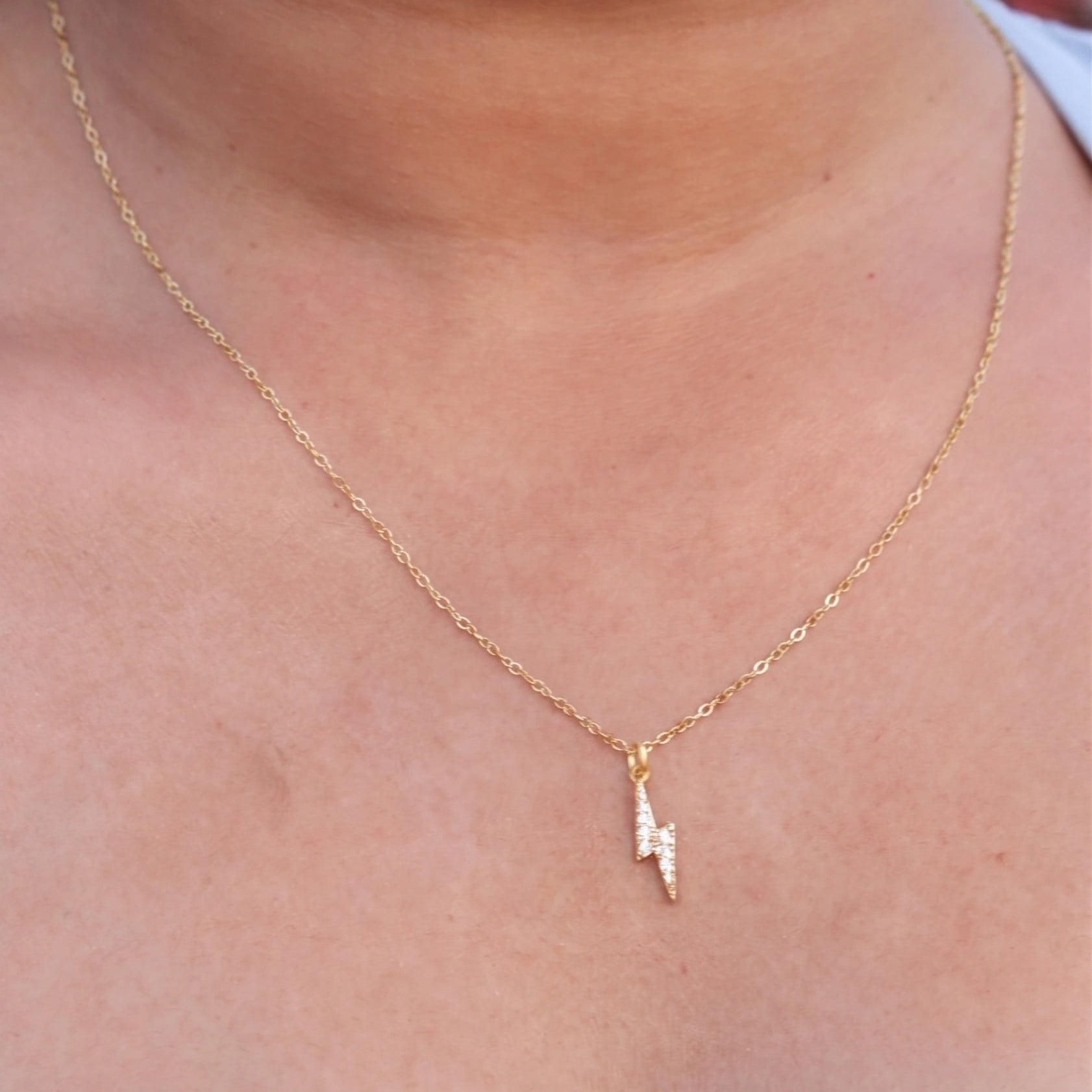 Celestial Bolt Pendant Necklace