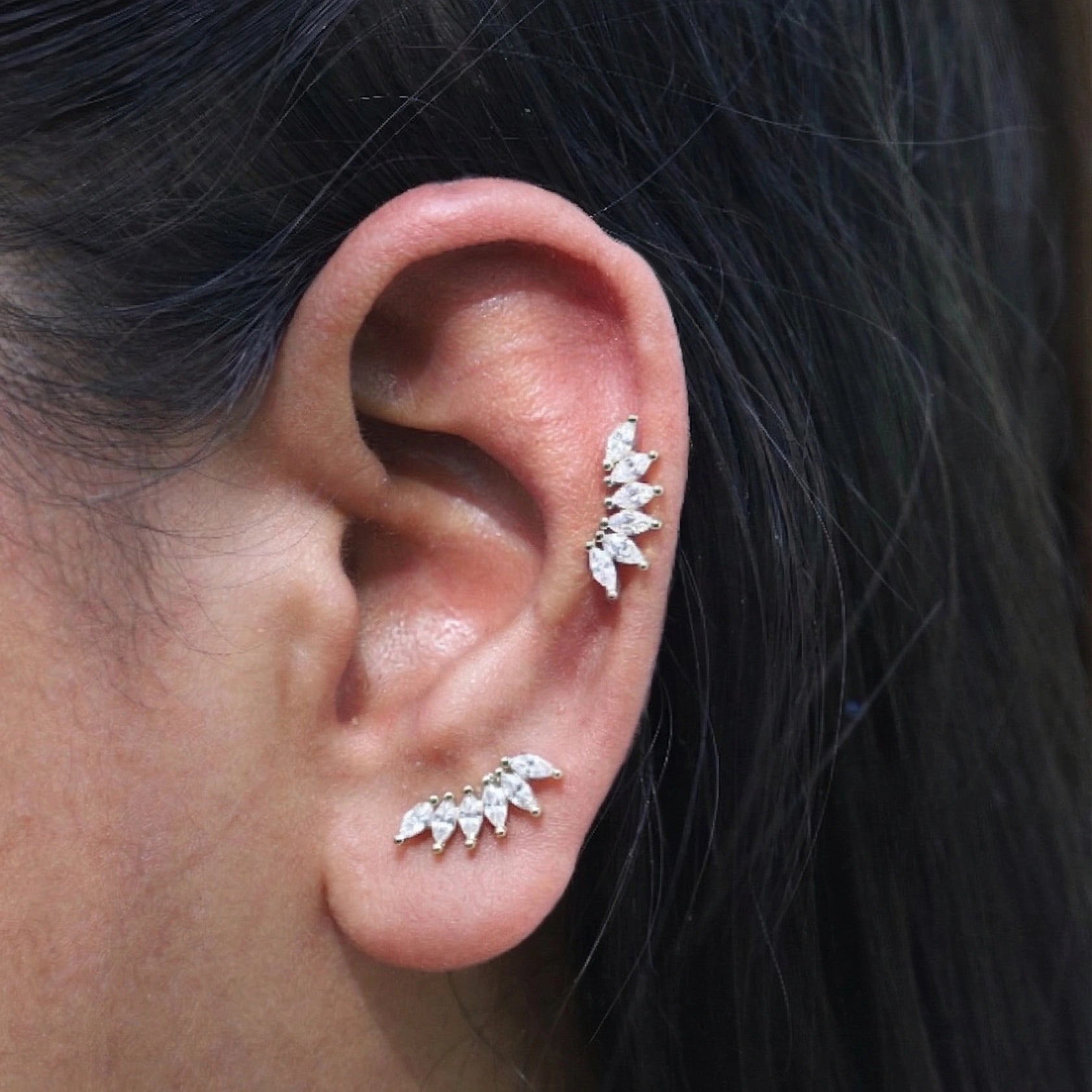 Luxury Baguette Cuff Stud