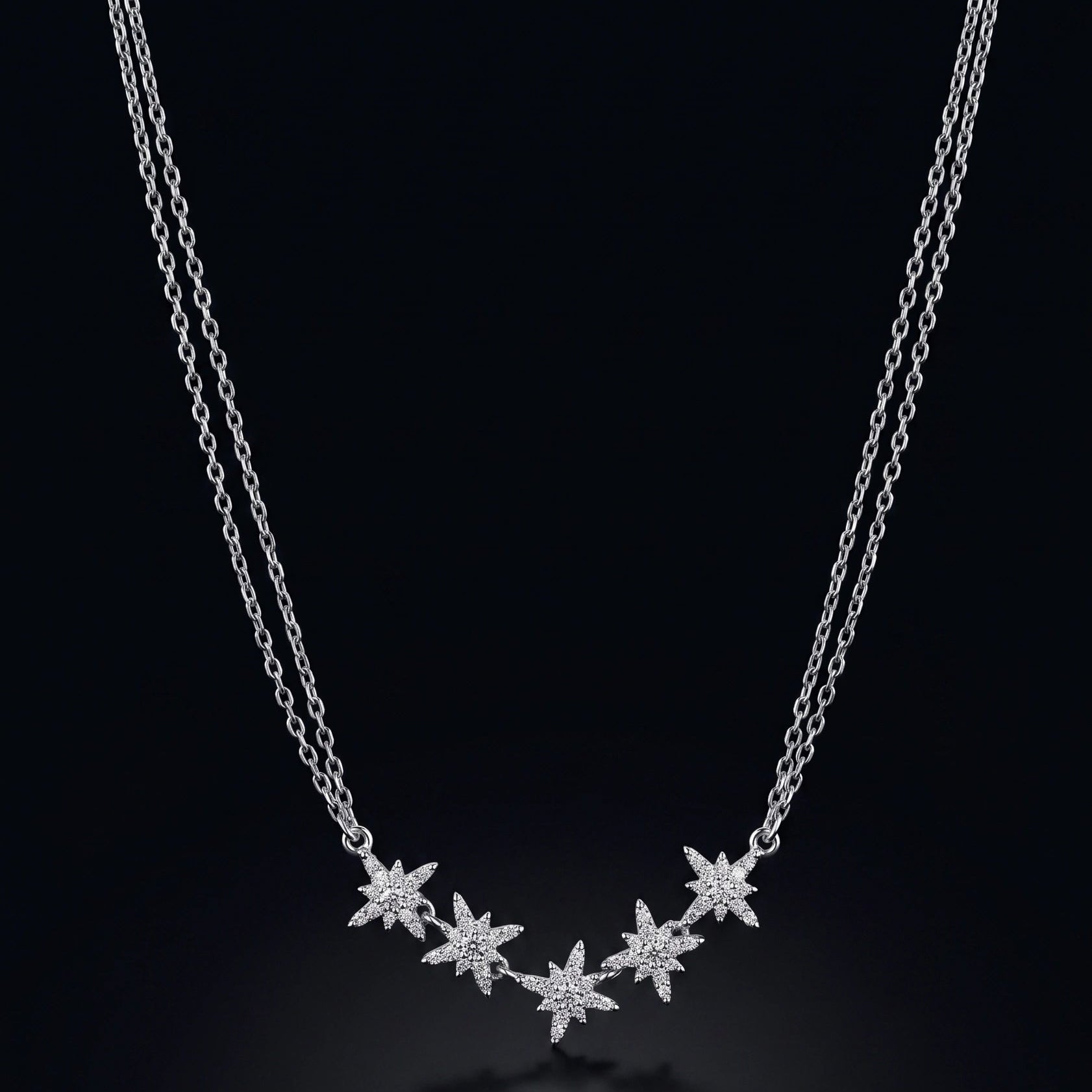 Starlight Cluster Necklace