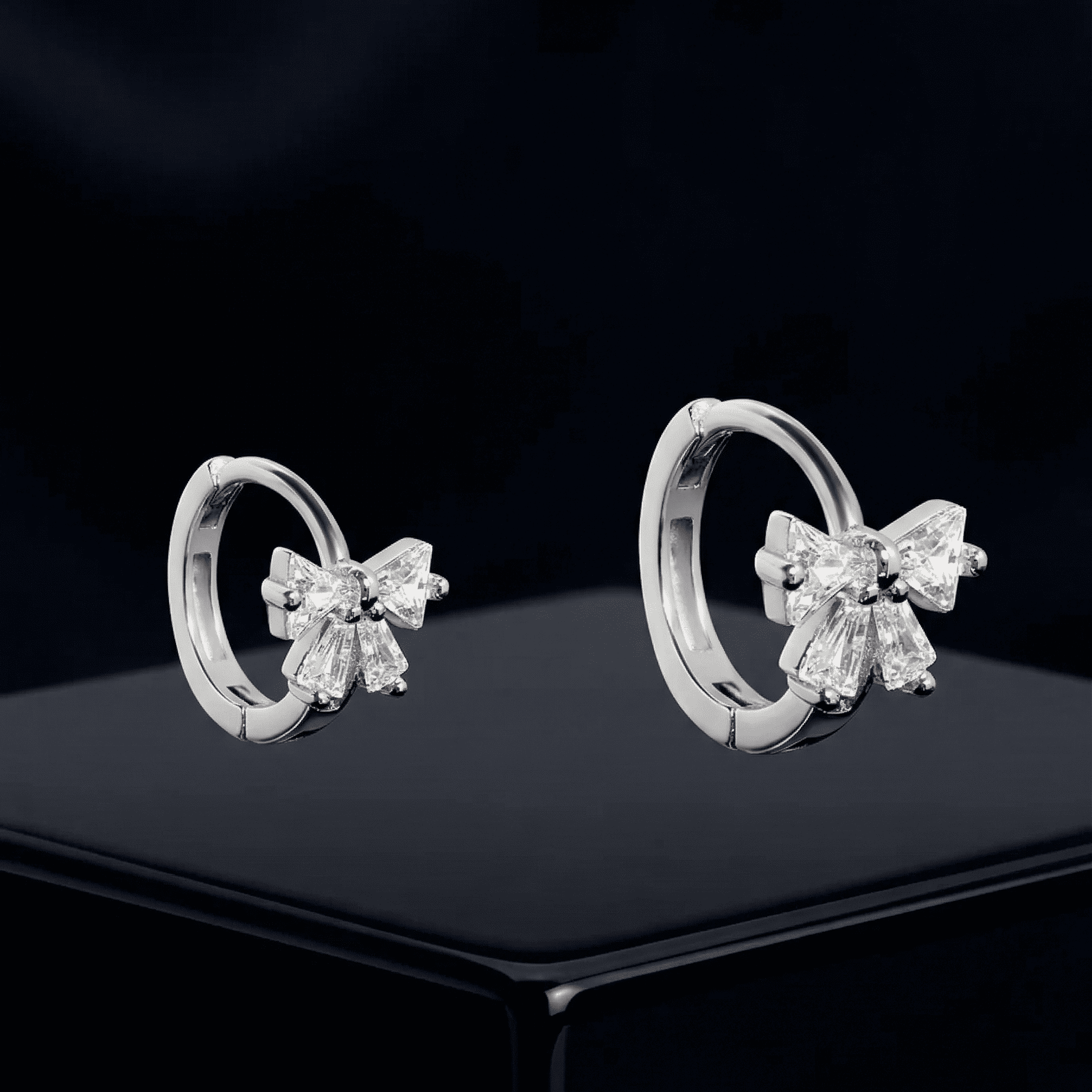 Bow Hoops- Multiple Sizes