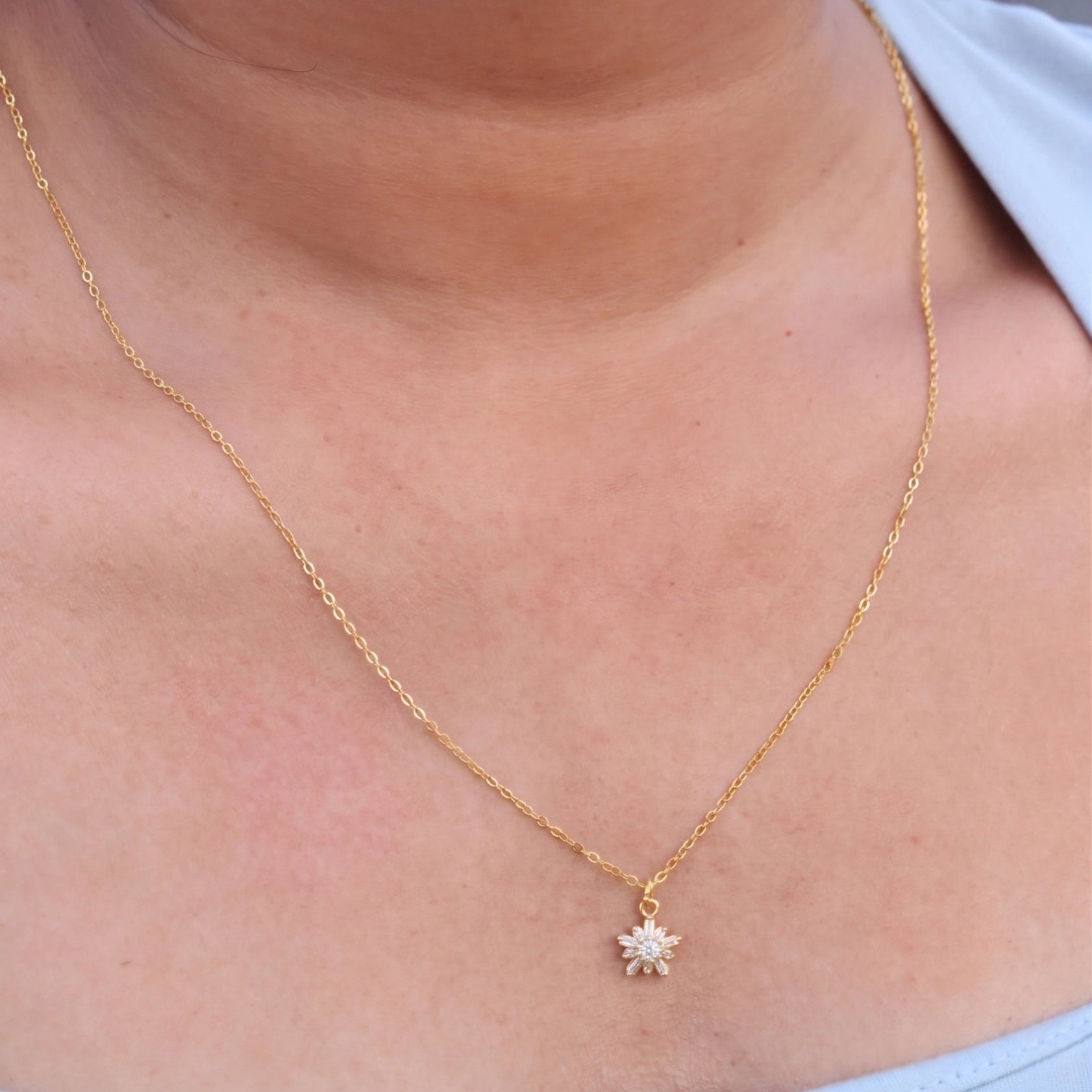 Moonflower Pendant Necklace