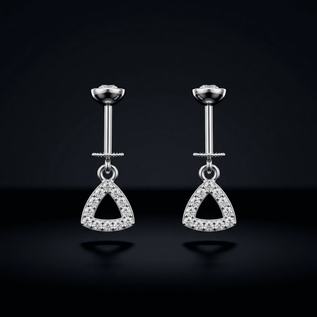 Delta Zirconia Helix Hanging