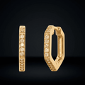 Prism Pave' Hoop