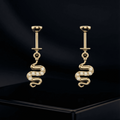Zirconia Serpent Helix Hanging