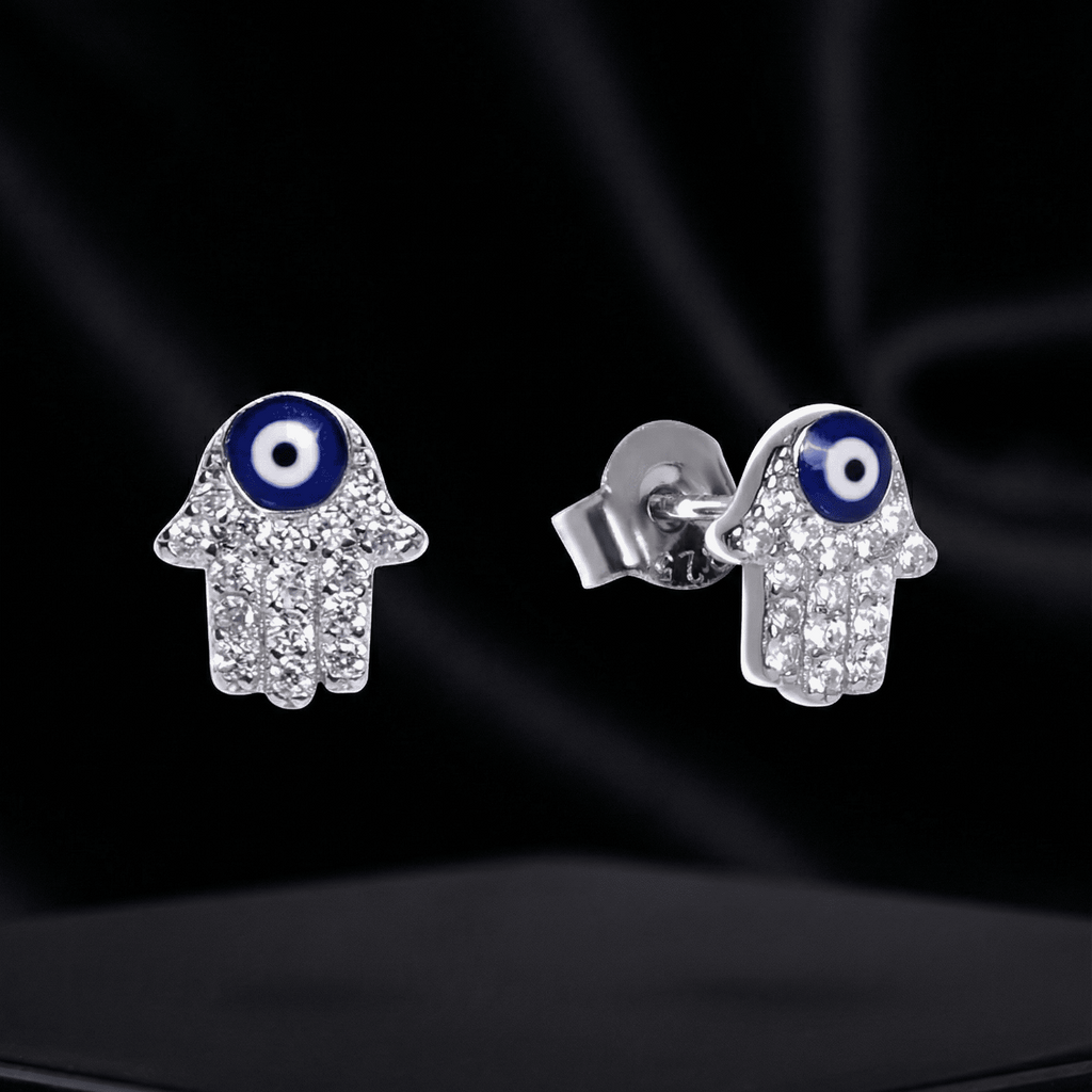 Hamsa Hand Stud Earrings