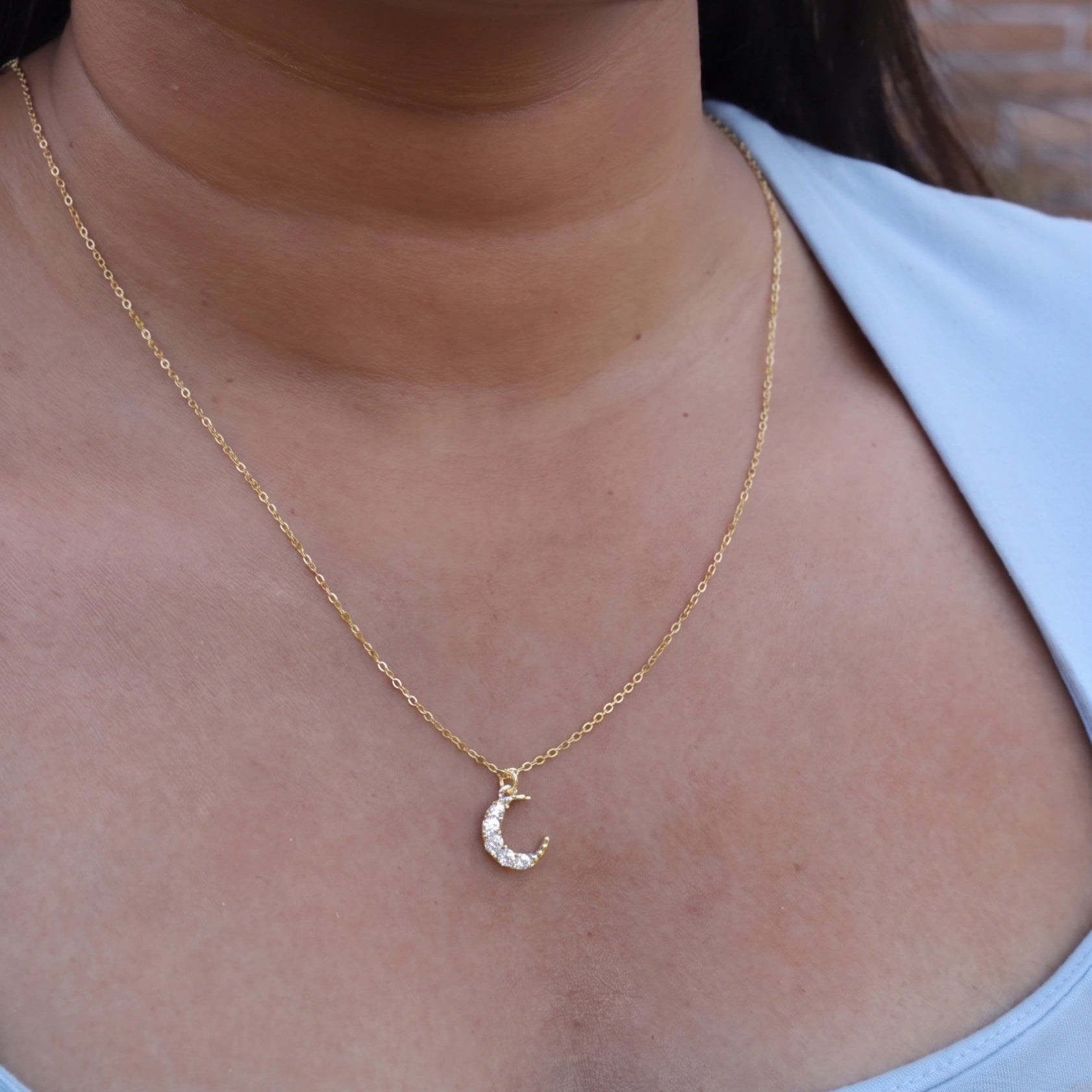 crescent moon necklace