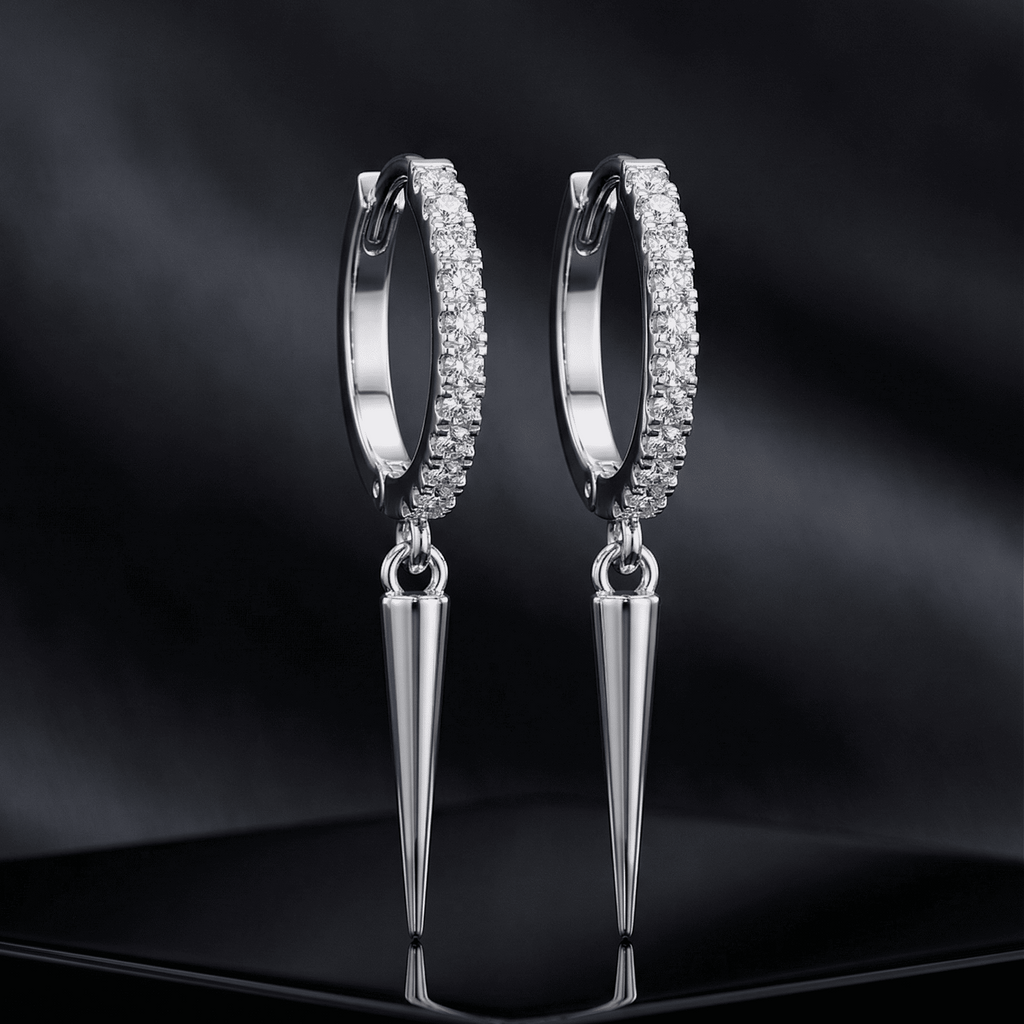 Spike Charm Bar Hoop