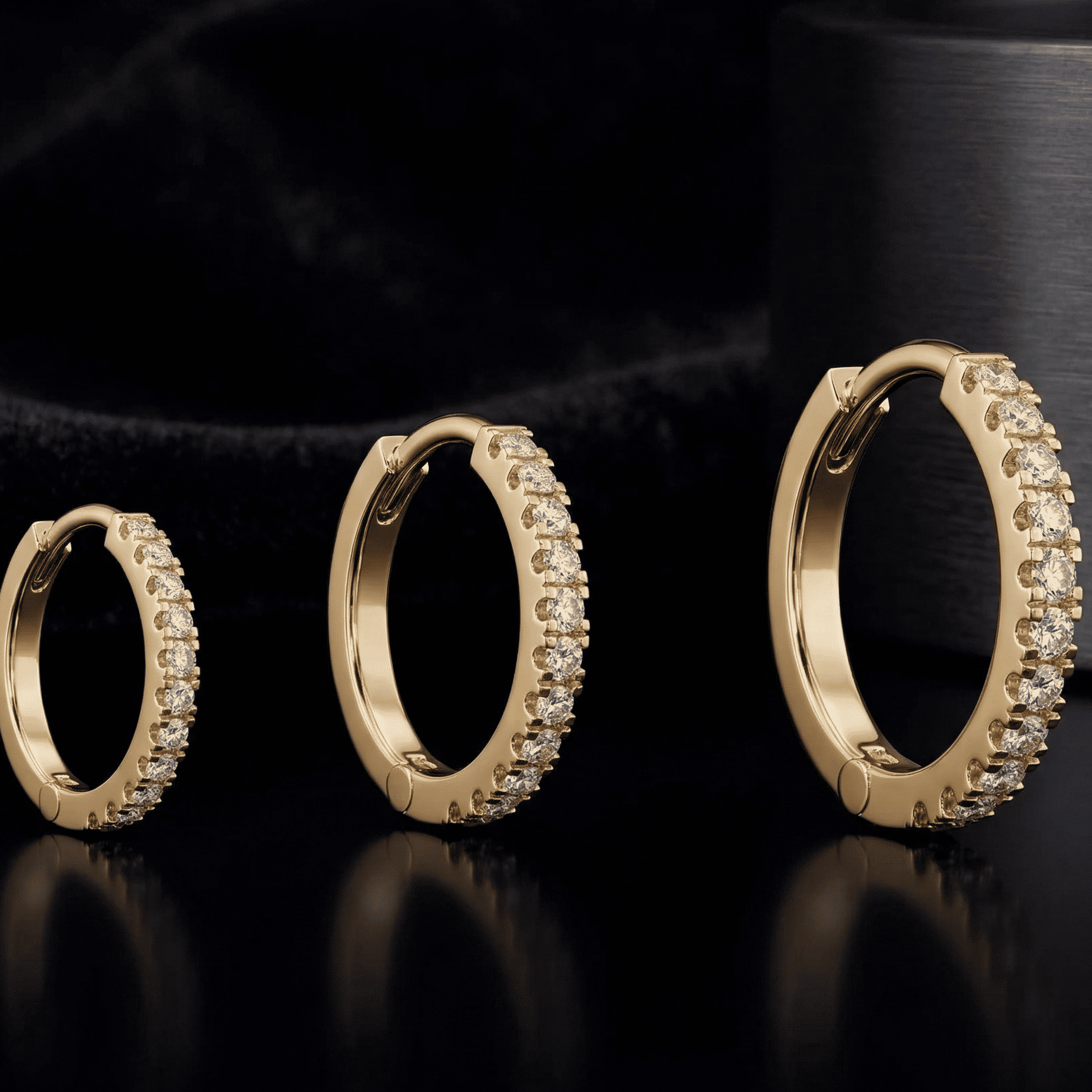 Zirconia Stone Hoop - Multiple Sizes