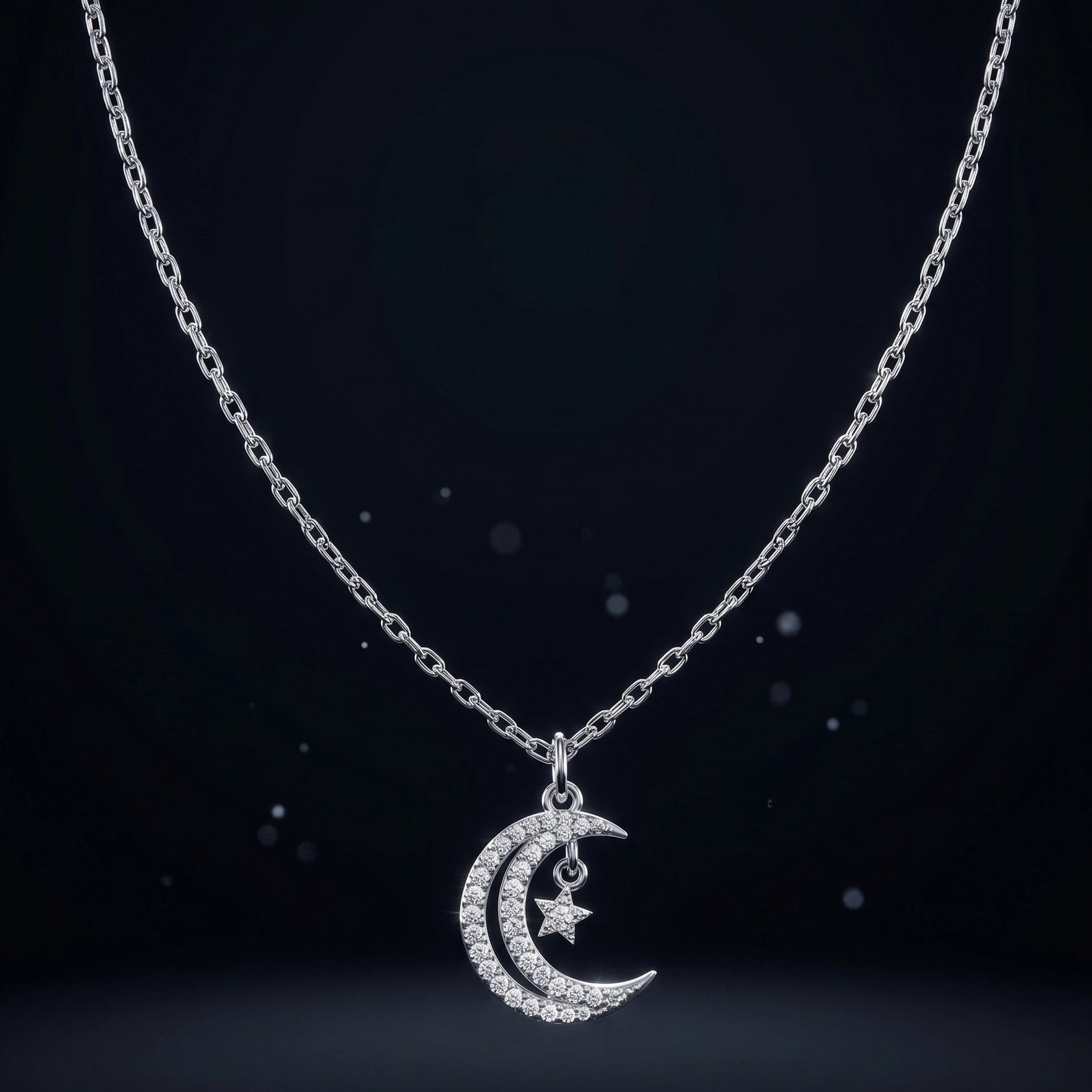 Celestial Crescent Moon Necklace