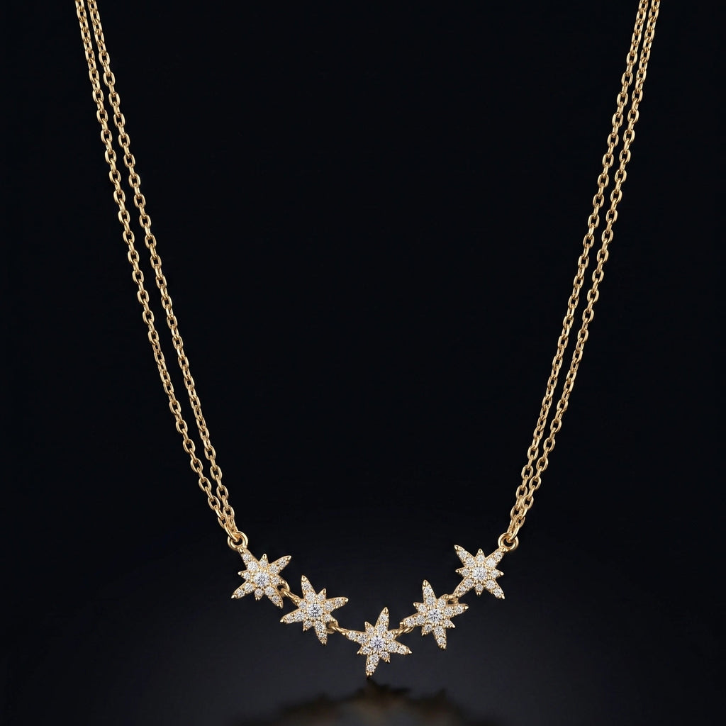 Starlight Cluster Necklace