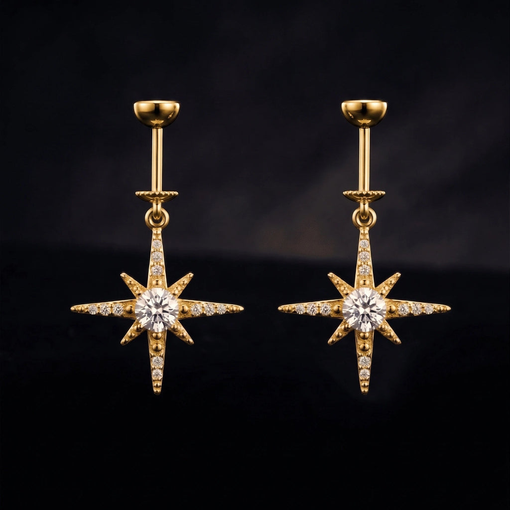 Zirconia Starburst Helix Hanging