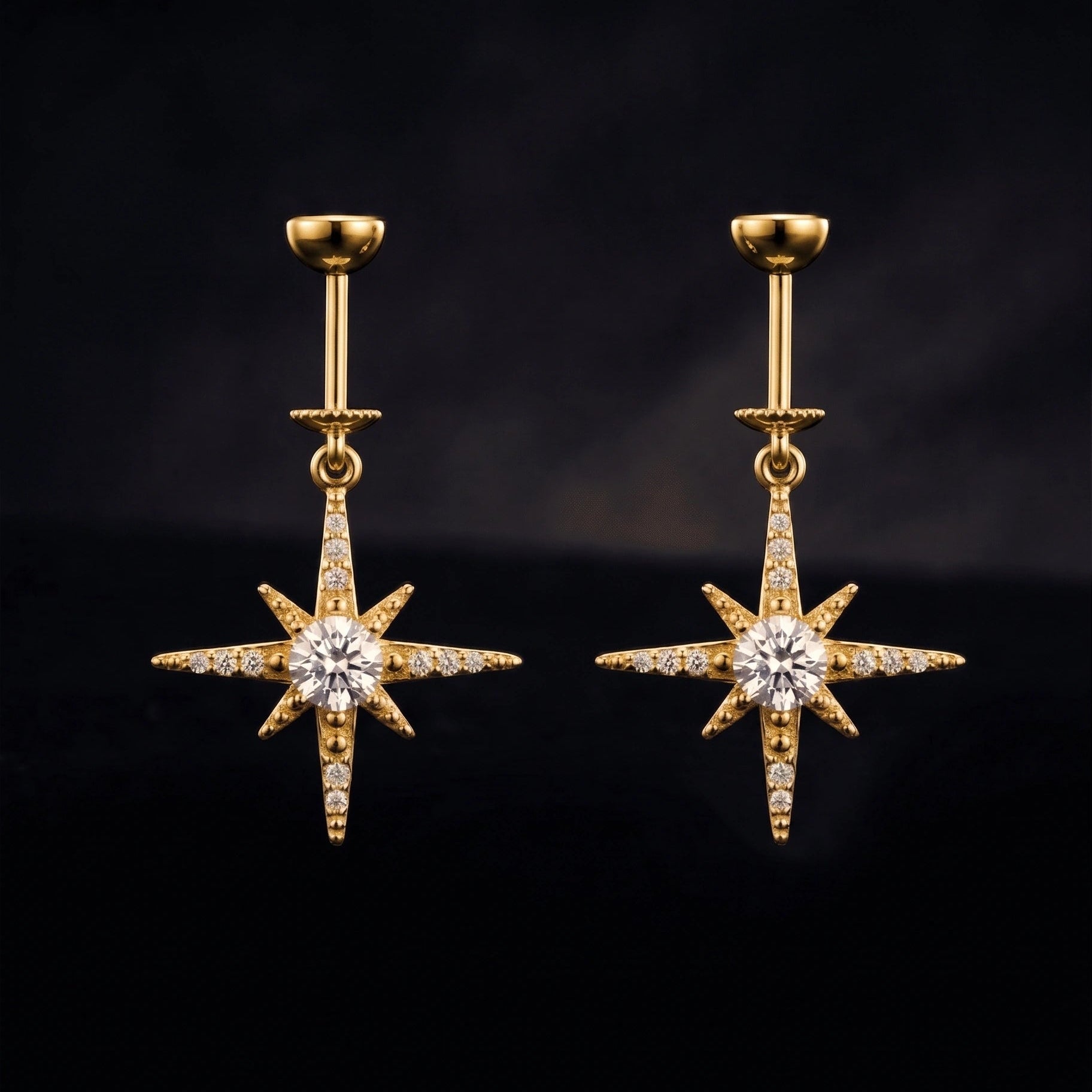 Zirconia Starburst Helix Hanging