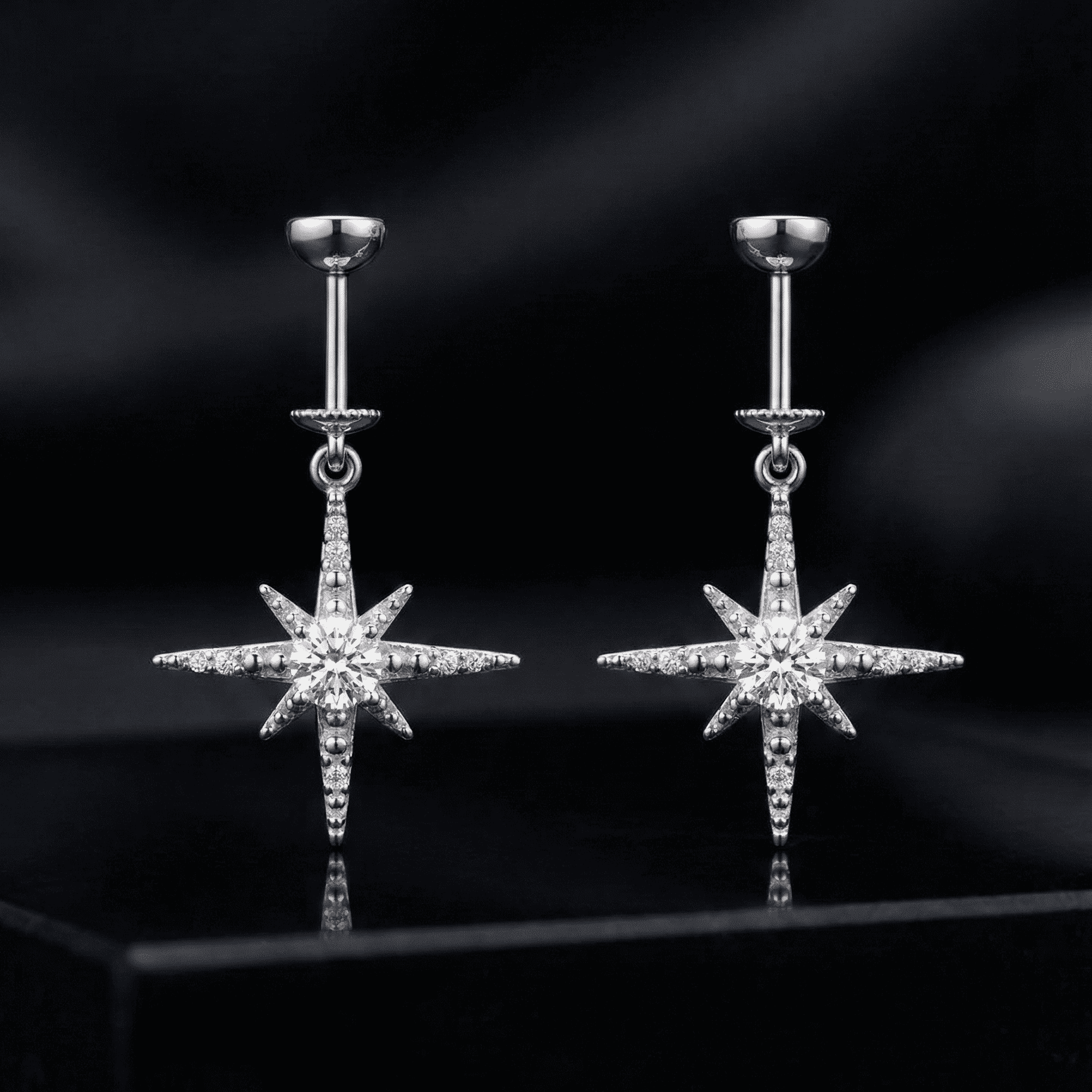Zirconia Starburst Helix Hanging