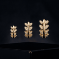 Leaf Zirconia Hoop - Multiple Sizes