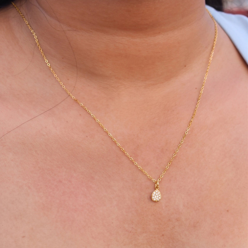 Teardrop Zircon Necklace