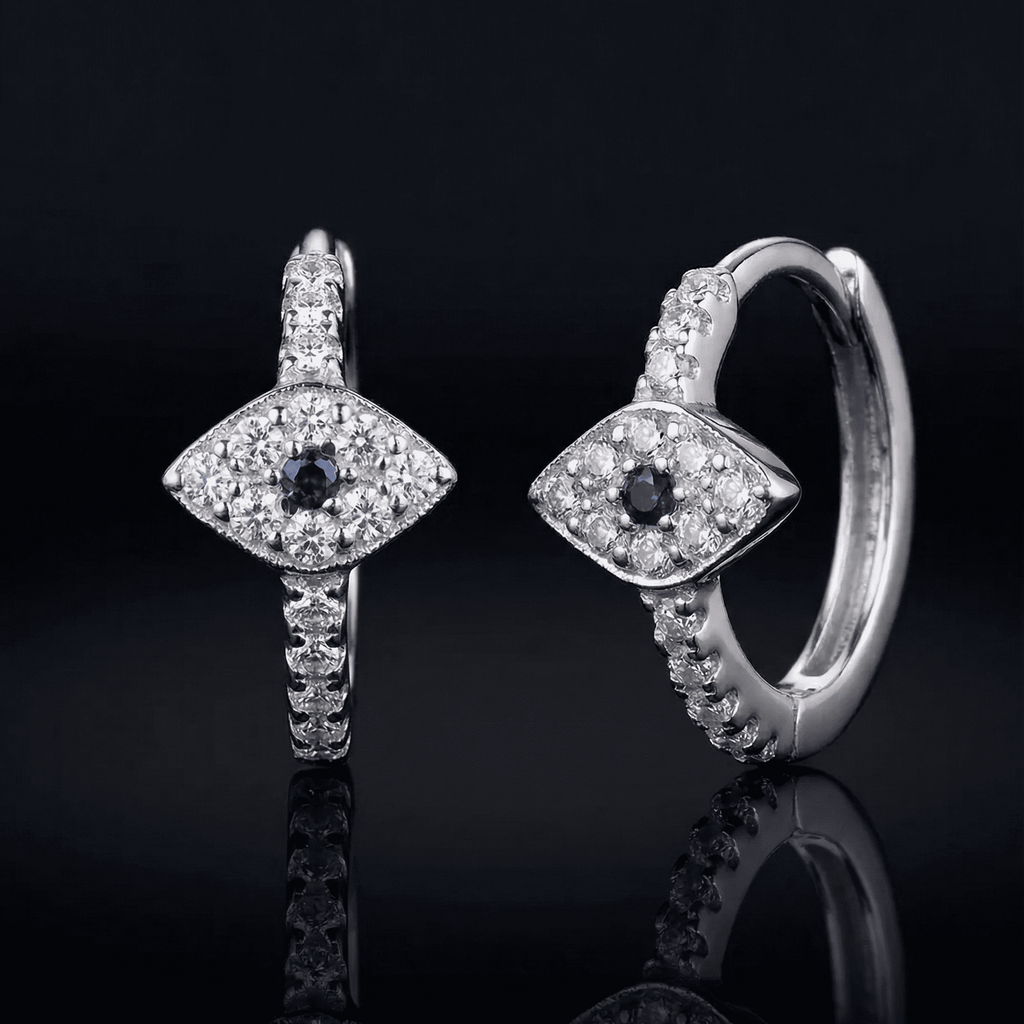 Evil Eye Huggie Hoop Earrings