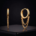 Mini Chain Hoop Earrings