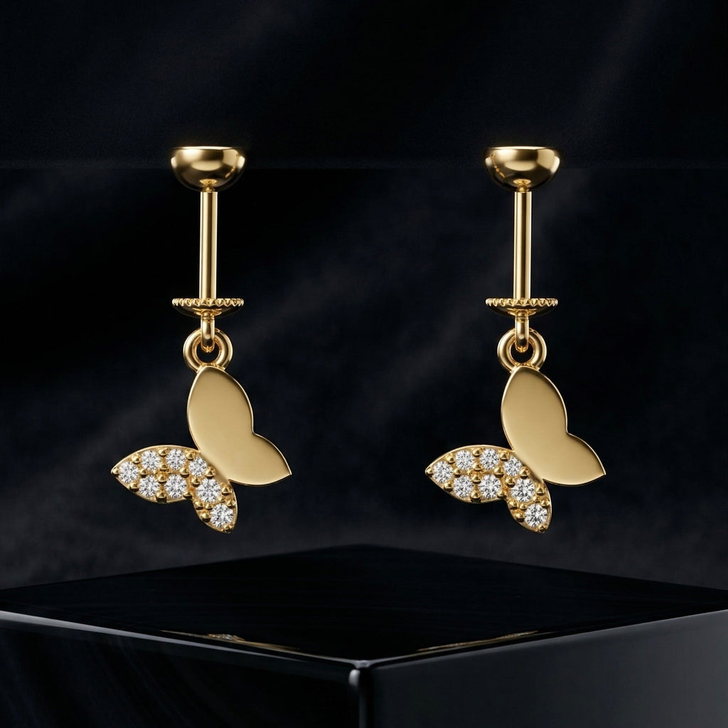 Zirconia Flutter Drop Helix Hanging