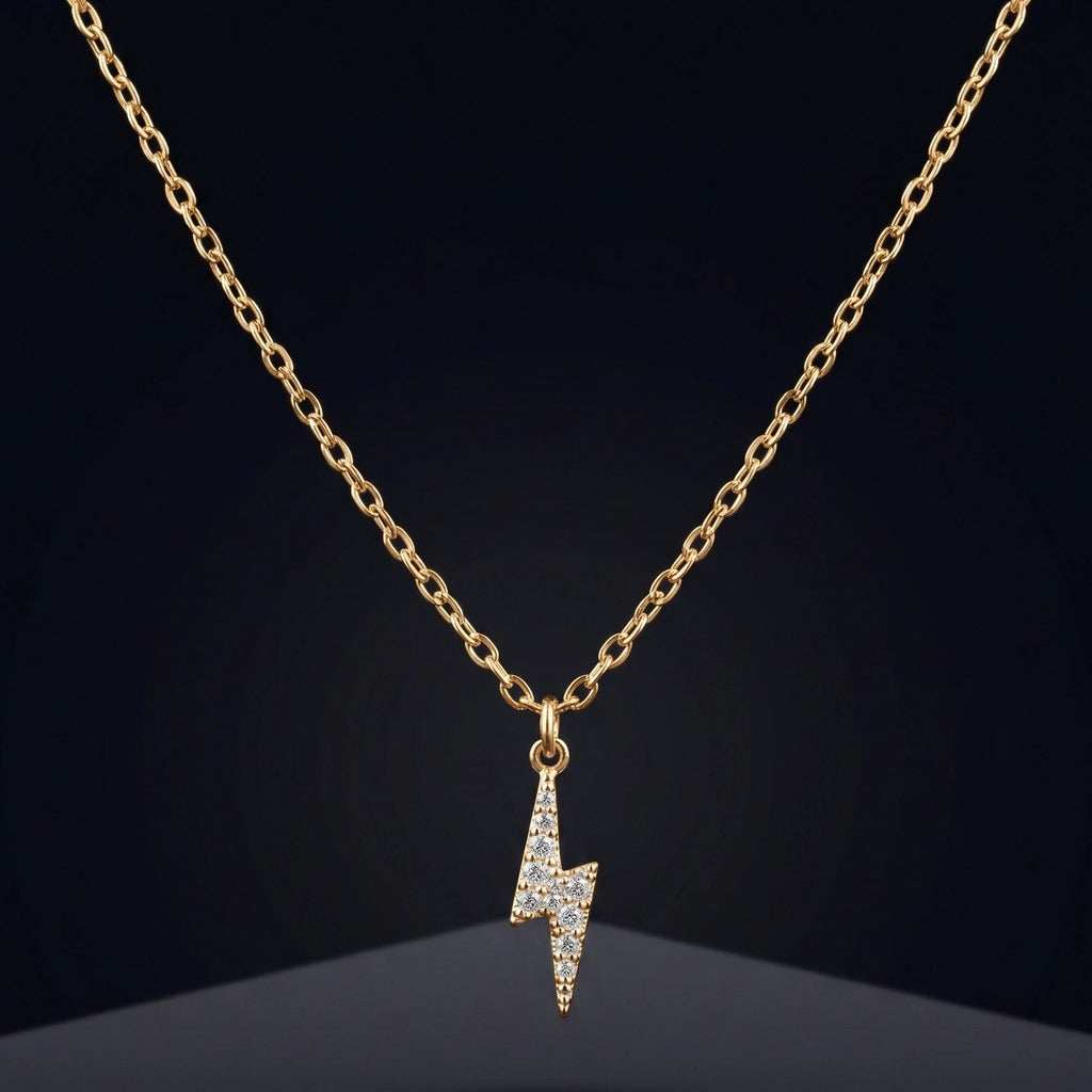 Celestial Bolt Pendant Necklace