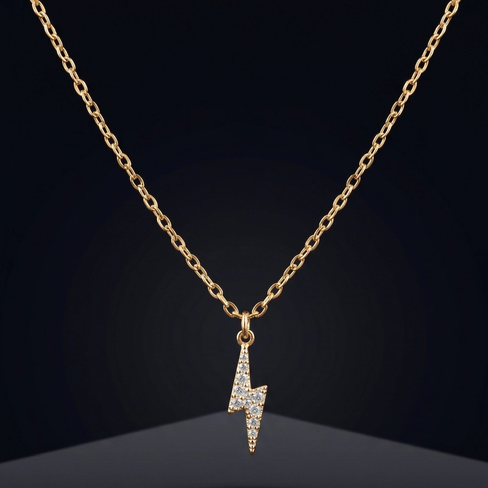 Celestial Bolt Pendant Necklace