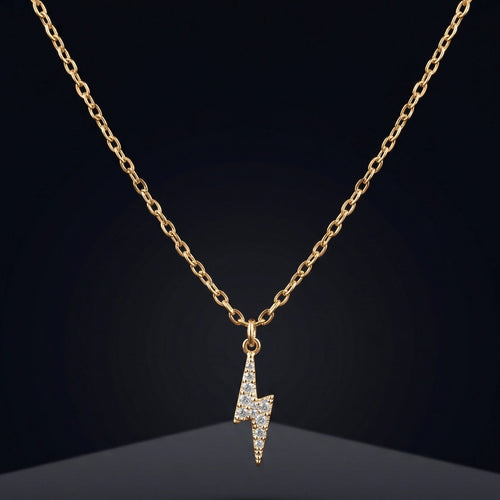 Celestial Bolt Pendant Necklace