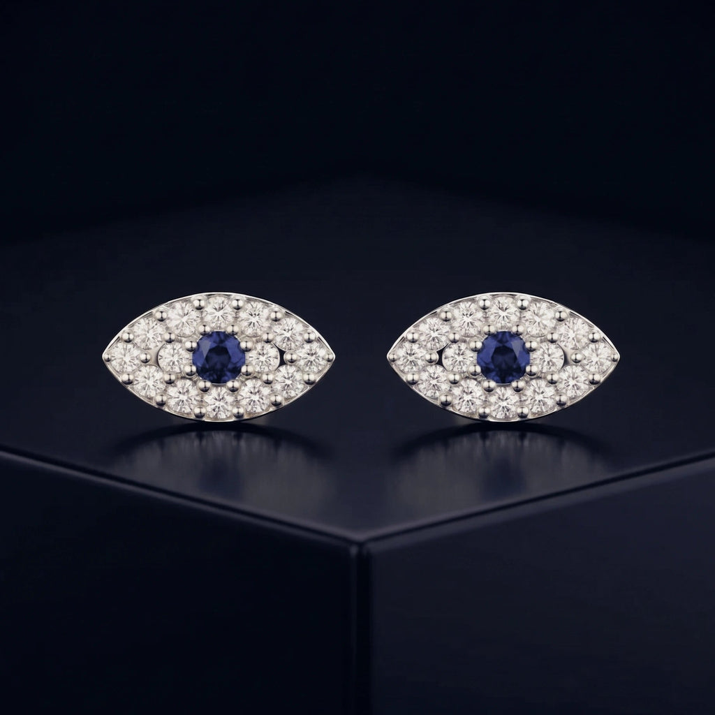 Evil Eye Zirconia Stud