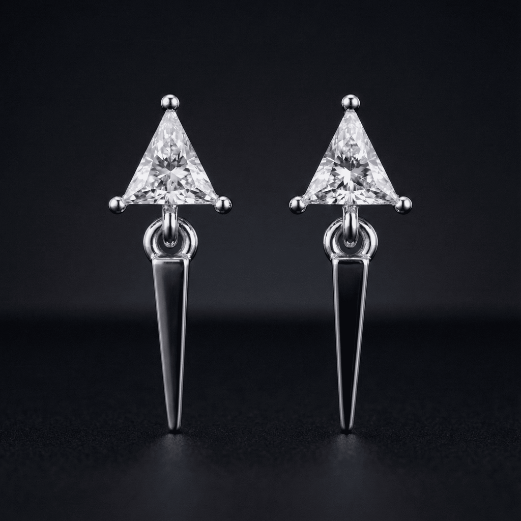 Zirconia Delta Stud