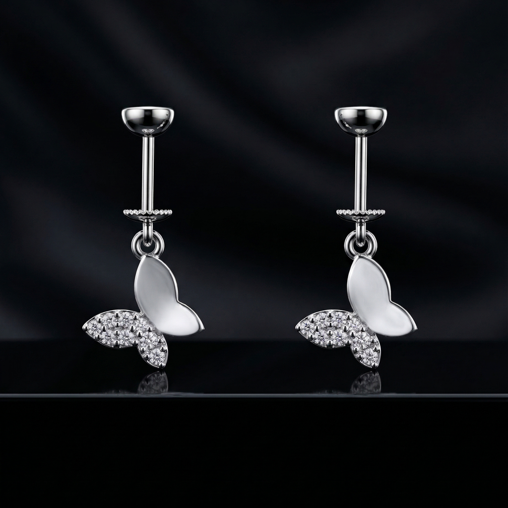 Zirconia Flutter Drop Helix Hanging
