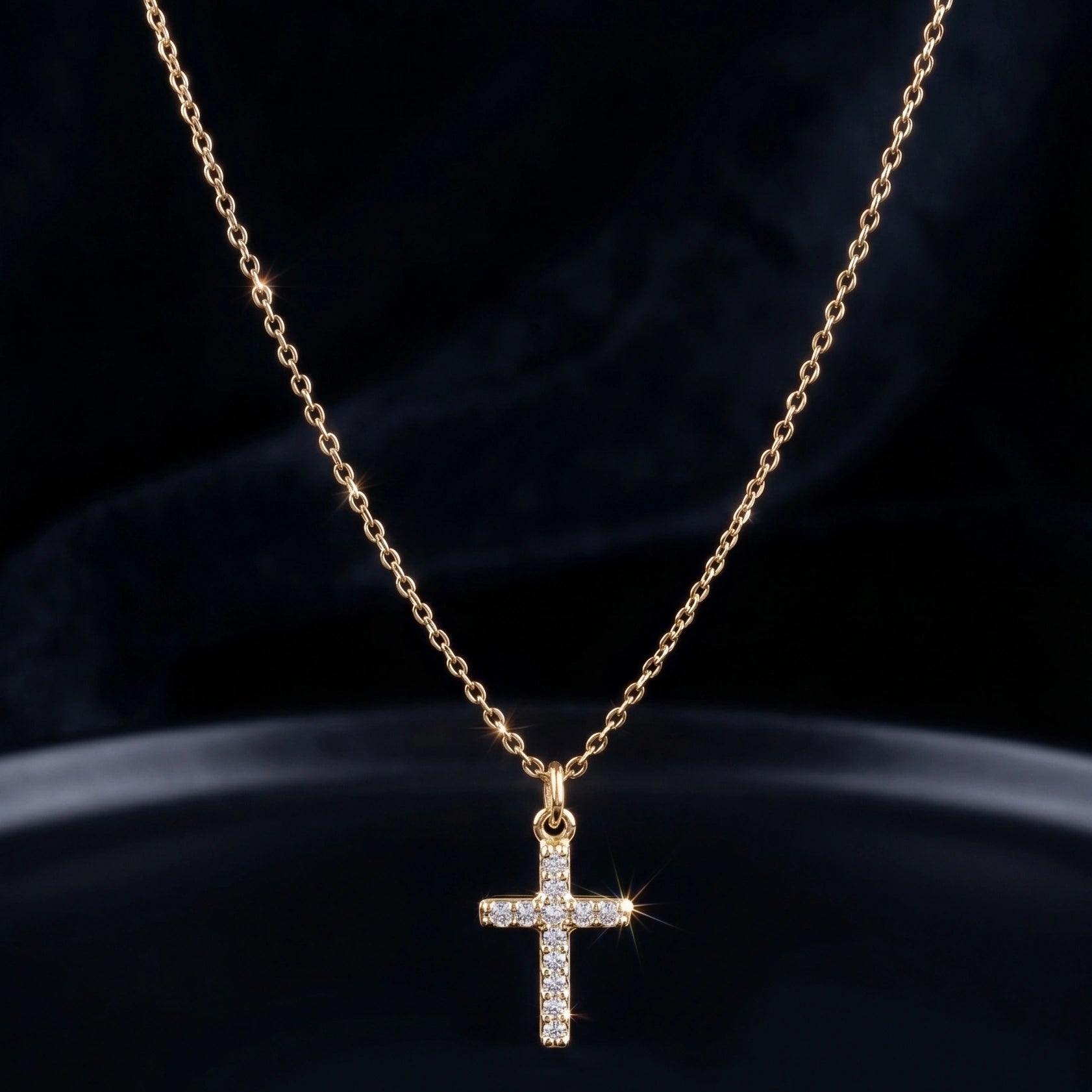 Zirconia Cross Necklace